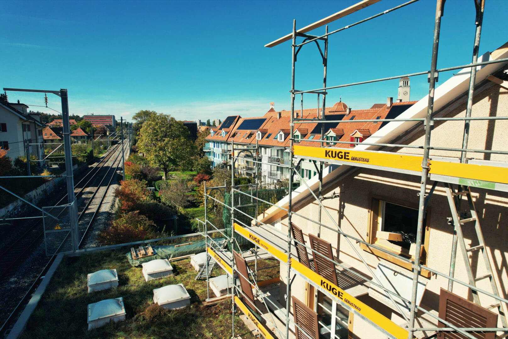 Fassadengerüste in der Region Basel – Foto: KUGE Bau AG
