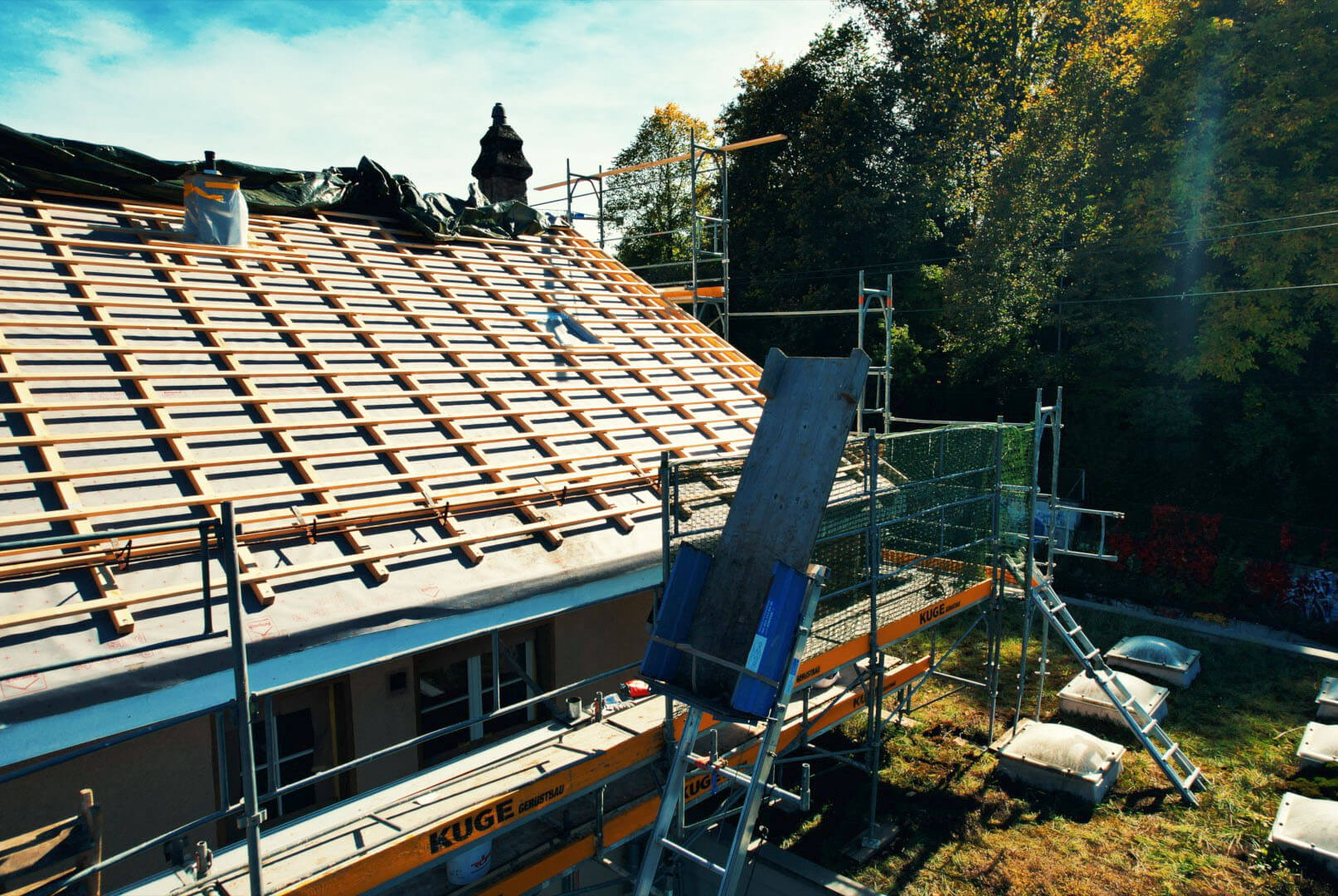 Gerüstvermietung in der Region Basel – Foto: KUGE Bau AG
